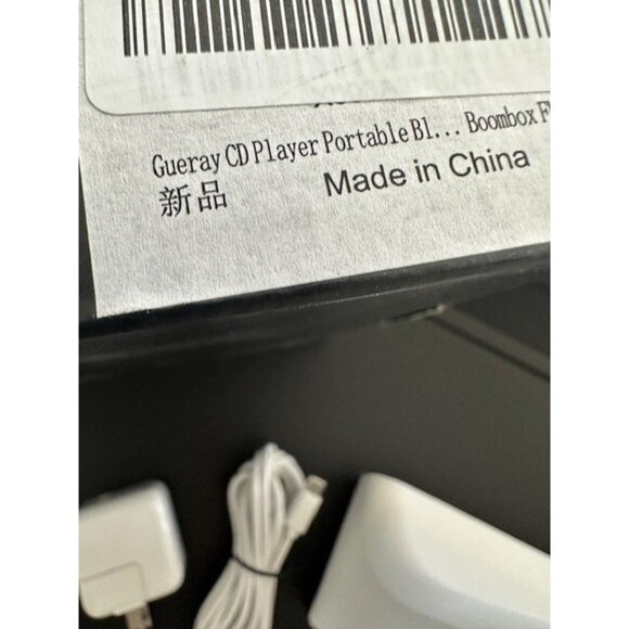 Gueray Portable Desktop FM Radio CD Music Player Remote Speakers KC-806 White - Picture 6 of 10